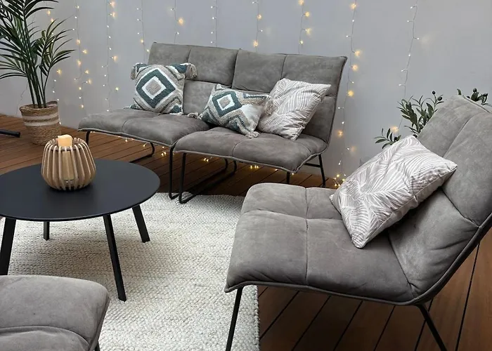 شقة Luxerioeses 3 L Terrasse L Kueche L Balkon L Parkplatz L Netflix L 125 M2 *